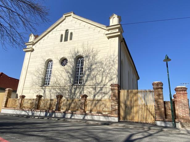 Sanierung der Synagoge Kobersdorf vor Abschluss