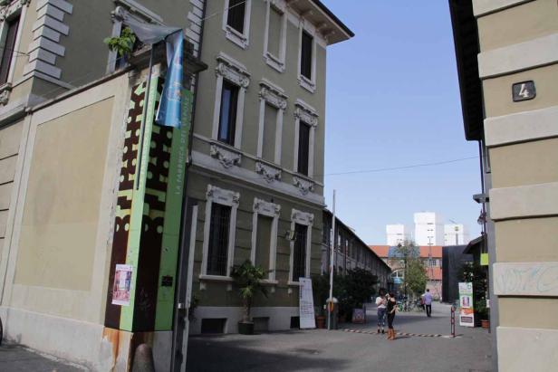 Blick auf das Gelände der Fabbrica del Vapore in Mailand.