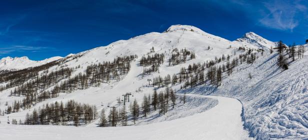 Ski slopes in the Via Lattea