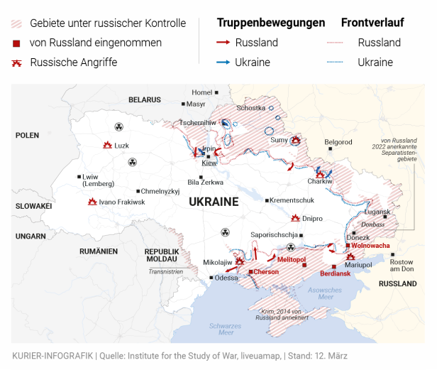 Tote durch Angriff in Kiew und Raketentrümmer in Donezk