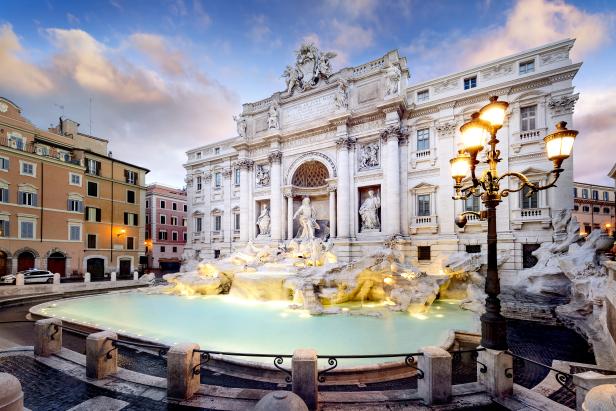 Die Fontana di Trevi in Rom, Italien.