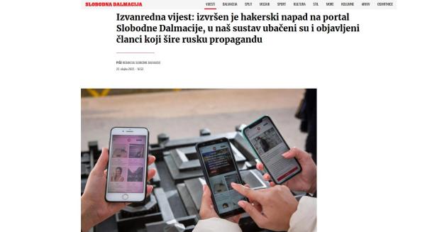"Westlicher Betrugsapparat": Pro-russischer Hackerangriff auf kroatische Zeitung