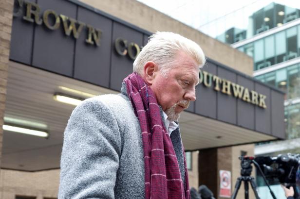 Former tennis player Boris Becker attends his bankruptcy offences trial in London