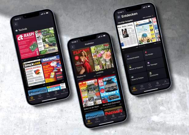 Mit dieser App haben Sie Zugriff auf über tausende Magazine & Zeitungen