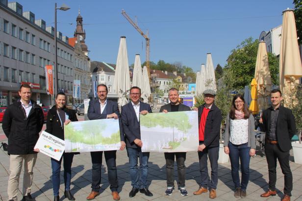 Amstetten: Hauptplatz wird Niederösterreichs größte Schwammstadt