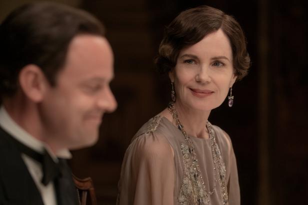 Szene mit Michelle Dockery aus dem Film „Downton Abbey“.