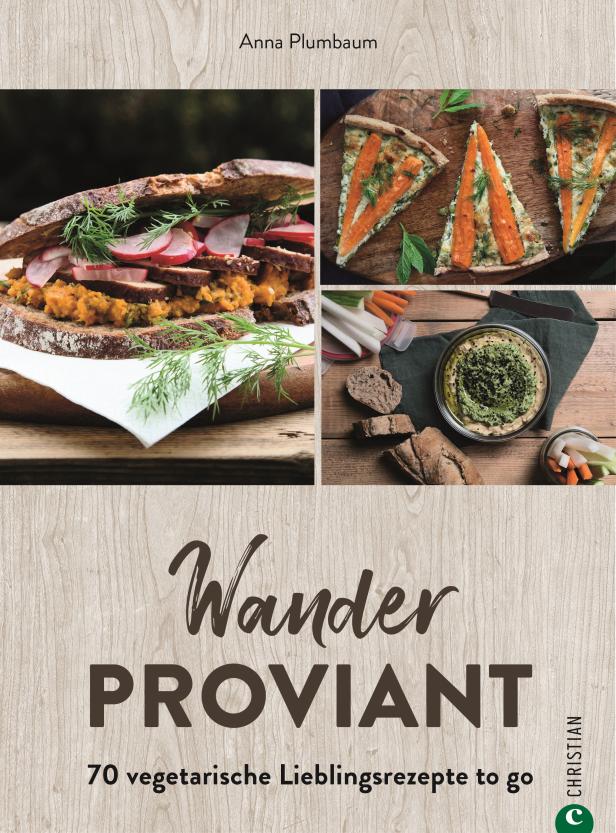 Das Cover des Buches „Wanderproviant“ von Anna Plumbaum mit vegetarischen Rezeptideen.