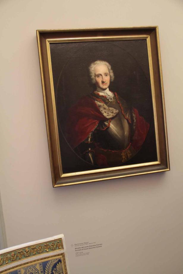 Ein Porträt von Graf Giacomo Carrara, gemalt von Bartolomeo Nazari um 1757.