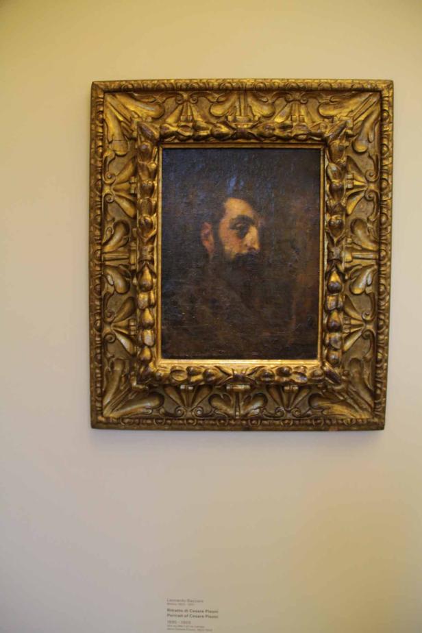 Ein Porträt von Cesare Pisoni, gemalt von Leonardo Bazzaro.