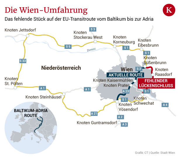 Lobautunnel: Stadt Wien schaltet EU ein