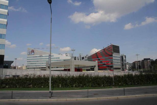 Das Hauptquartier des AC Mailand, Casa Milan, in Mailand, Italien.