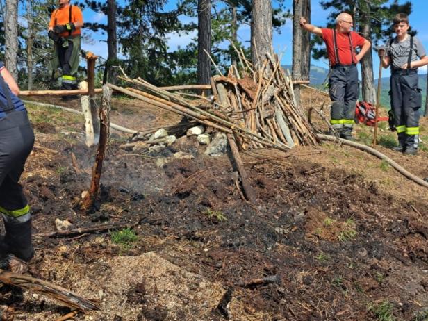 NÖ: Wald brannte zum zweiten Mal innerhalb eines Monats