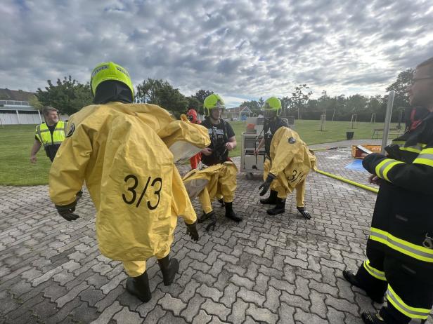 Feuerwehr rückte nach Chlorgasaustritt ins Mattersburger Freibad aus