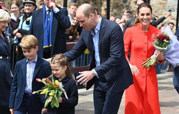 Duke and Duchess Cambridge Jubilee Visit to Cardiff Castle