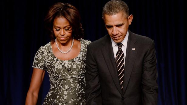 Barack und Michelle Obama bei einer Veranstaltung.