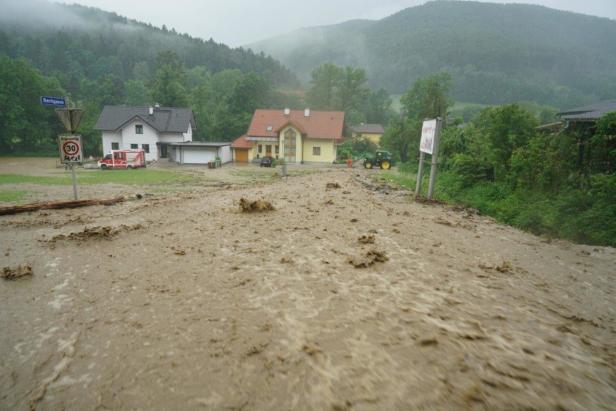 Unwetter sorgen für Überflutungen in Niederösterreich
