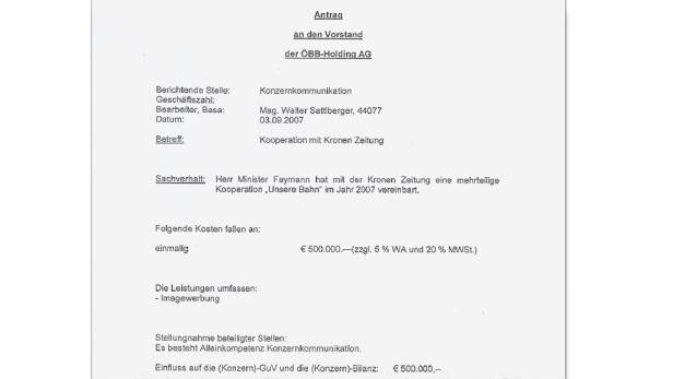 ÖBB: So soll Faymann die Millionen verteilt haben