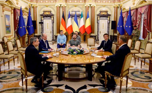 Scholz, Draghi, Macron in der Ukraine: Eine gute und viele schlechte Nachrichten