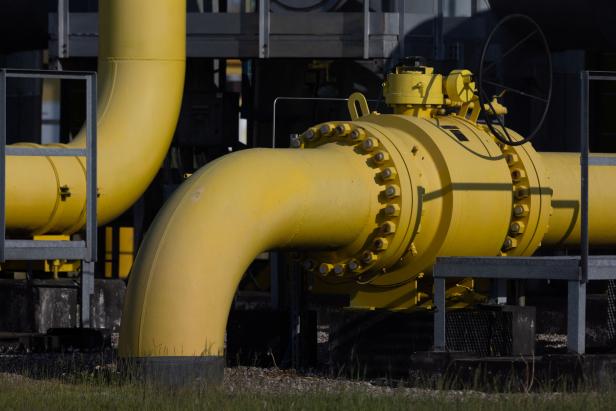 A view of the gas compressor station in Gabinek near Wloclawek