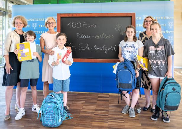 Jedes Schulkind Niederösterreichs bekommt 100 Euro Unterstützung