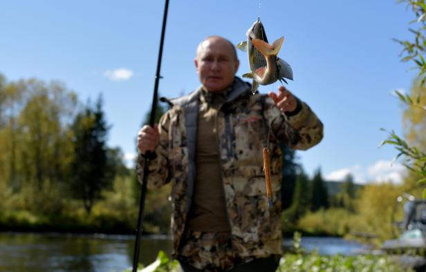FILE PHOTO: Russian President Vladimir Putin spends vacations in Siberia