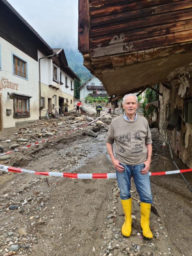 Unwetter in Kärnten: "Die Mure hat den Sepp einfach mitgerissen"