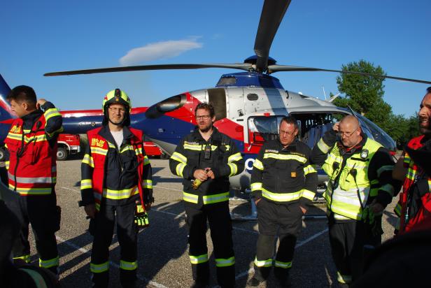 Schilfbrand in Breitenbrunn - Blitz wird vermutet