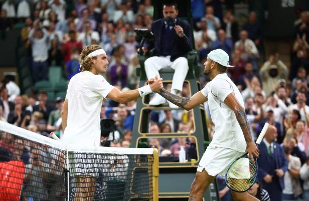 Wimbledon: Sieg für Kyrgios gegen Tsitsipas, auch Nadal weiter