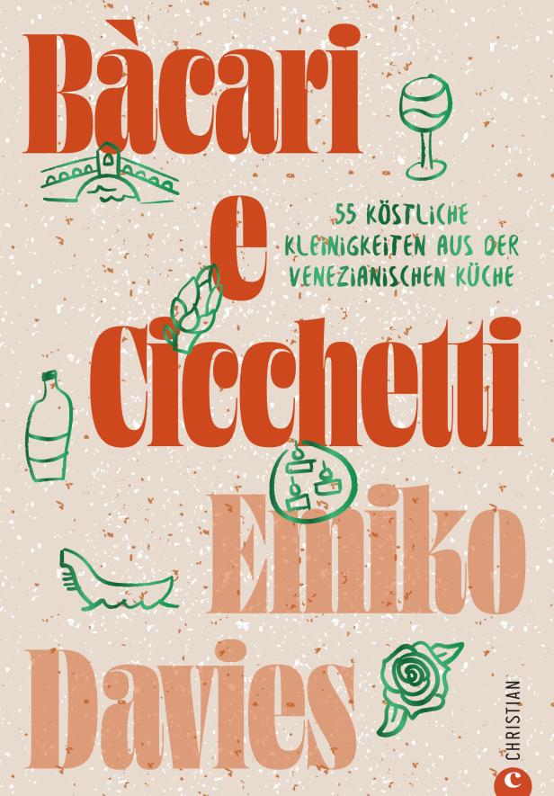 Das Buchcover von „Bàcari: 55 köstliche Kleinigkeiten aus der venezianischen Küche“ von Emiko Davies.