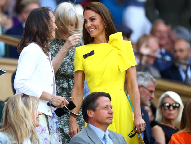Ohne William, dafür mit Hollywoodstar: Kates Wow-Auftritt in Wimbledon