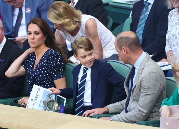 Wimbledon: Grimassen-König George stiehlt William und Kate die Show