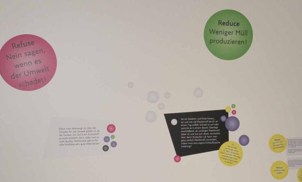 Eine Infografik zum Thema Müllvermeidung und Umweltschutz mit Tipps und Ratschlägen.