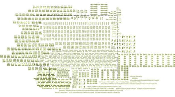Eine schematische Darstellung einer Moringa-Bepflanzung, entworfen von kadawittfeldarchitektur.