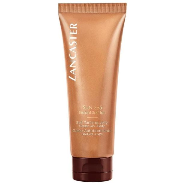 Eine Tube „Sun 365 Instant Self Tan“ Selbstbräunungs-Gel von Lancaster.