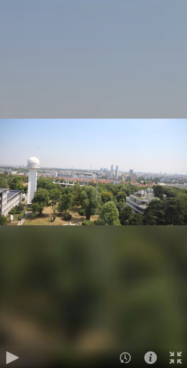 Blick auf Wien mit dem Arsenal im Hintergrund.