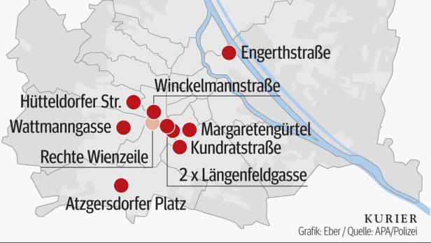Gefeuert wurde vermutlich mit einer Luftdruck-Pistole