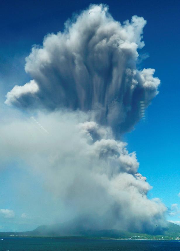 FILE PHOTO: Smoke rises after an eruption of Mt. Sakurajima in Kagoshima
