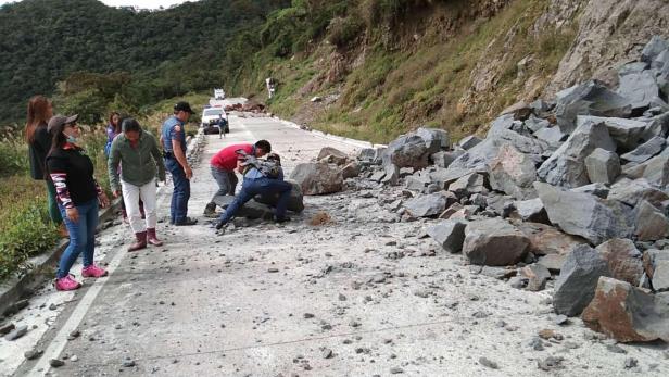 Earthquake aftermath in Abra province Philippines