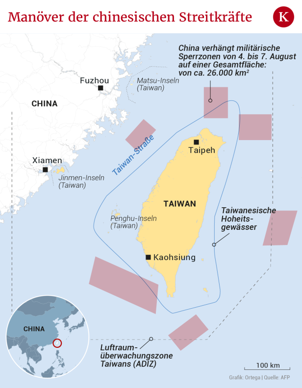 Spannungen mit China: Jetzt hält auch Taiwan Militärmanöver ab