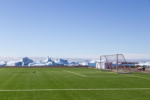 Soccer Field in Qeqertarsuaq, Greenland
