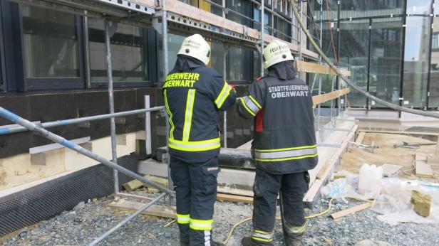 Oberwart: Brand bei Baustelle für das neue Krankenhaus