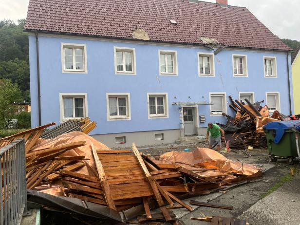 Große Schäden nach Unwetter in Österreich