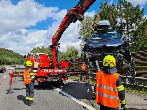 Unfallserie auf der Südautobahn im Bezirk Neunkirchen