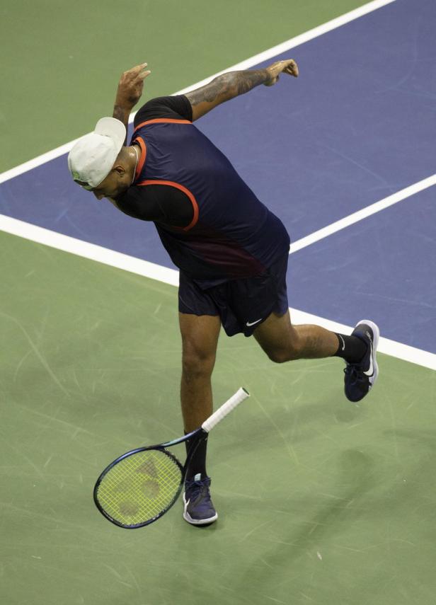 Tennis-Grenzgänger Nick Kyrgios nimmt den US Open die Nummer 1