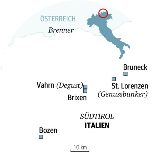 Gebunkert, um zu reifen: Käse aus Südtirol