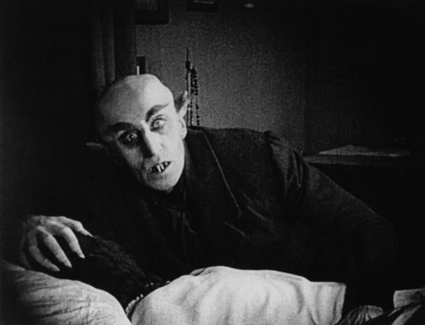 Max Schreck als Graf Orlok in dem Stummfilm „Nosferatu – Eine Symphonie des Grauens“.