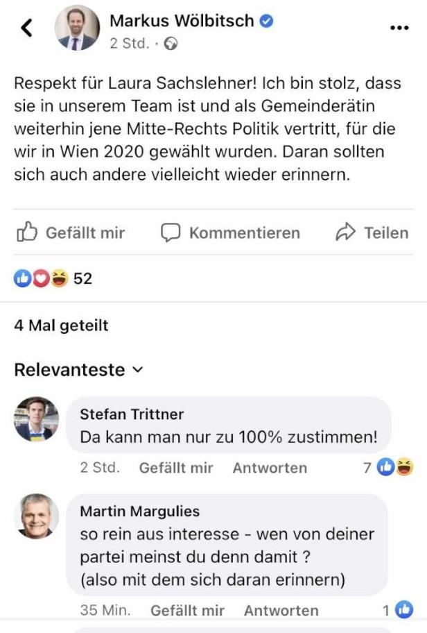 Nach Sachslehner-Abgang: Wiener ÖVP kritisiert eigene Partei