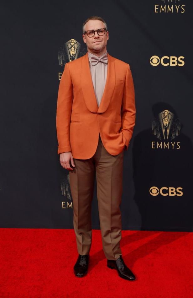 Seth Rogen auf dem roten Teppich bei den Emmy Awards.