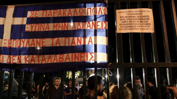 Griechenlands Journalisten senden trotzdem