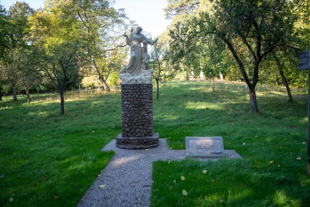 Franz von Assisi steht wieder im Lainzer Tiergarten